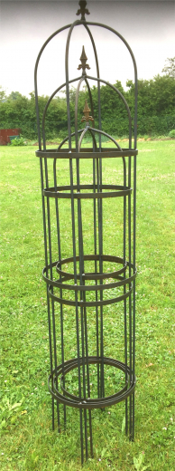 Obelisk, 3erSet 190,170,150cm, Eisen-Natur