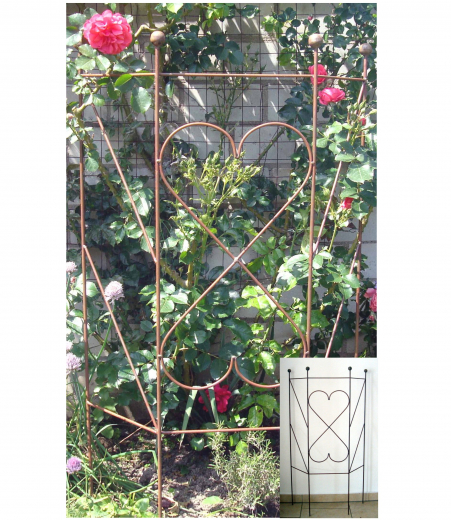 Ranke U-Form m.4 Kugeln - Rost - H 130cm