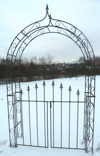 Gartentor D140 (mit Spitze oder Kugel)