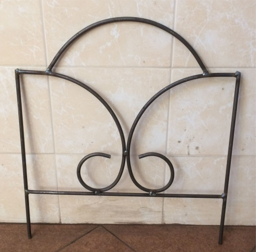 Minizaun H50,B45cm Eisen-Natur