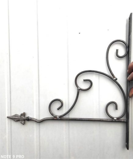 Wandhaken, 470x50cm, Eisen-Natur