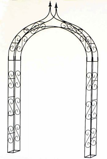 Rosenbogen m.Spitze,D140, 10erEisen