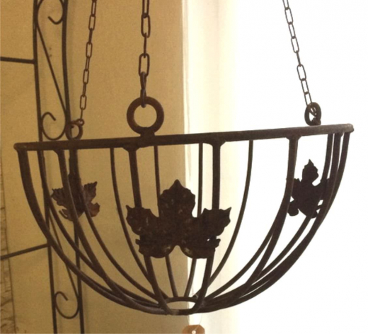 Hängekorb mit Blättern 36x36cm