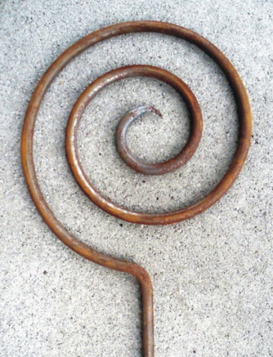 Stab (Ranke) Bischof, eisen-natur