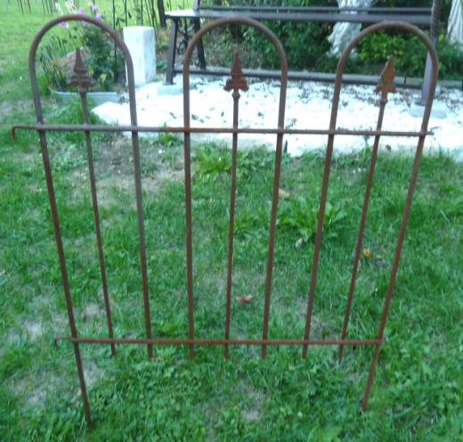 Zaunelement H 80cm, Eisen-natur