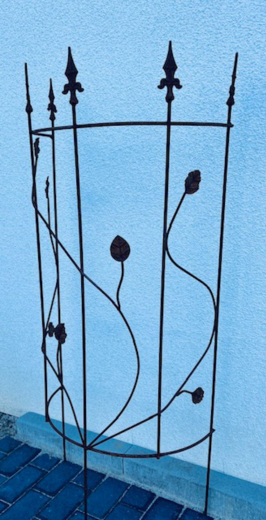 Ranke halbrund mit Blättern - H130cm