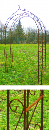 Rosenbogen D150cm, Baustahl