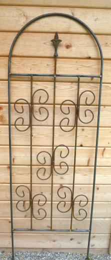 Rankgitter Brezel, 50x160 Eisen-Natur