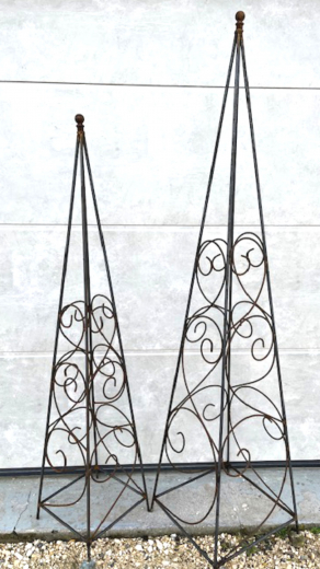 Ranke Piramide H180 cm, Eisen-Natur