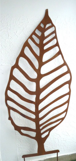 Blatt klein Höhe 85cm, rost