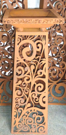 Säule mit Schale H90cm