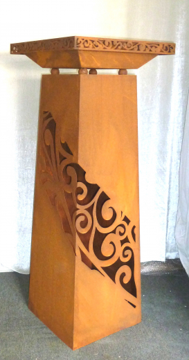 Säule mit Schale H112cm