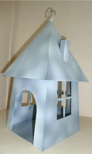 Laterne, Vogelhaus H37 cm