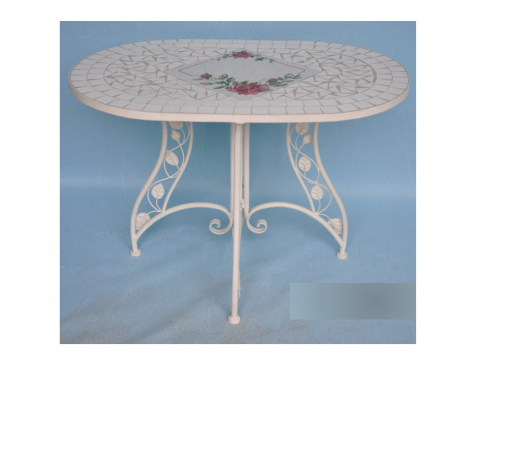 Tisch oval, 80x60x60 cm