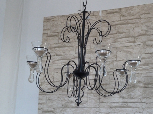 Hängeleuchter, schwarz 55x55x65 cm