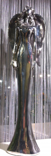 Engel SILVER, stehend, groß B14xT9xH51cm