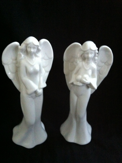 Engel mittel, Keramik, 9x7x23 cm