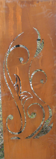 Sichtschutz B50 H160 cm, rost