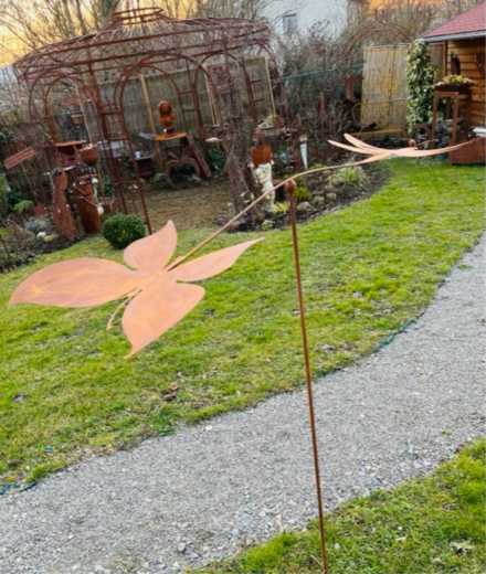 Wippe Schmetterling, Libelle,B130xH133,rost