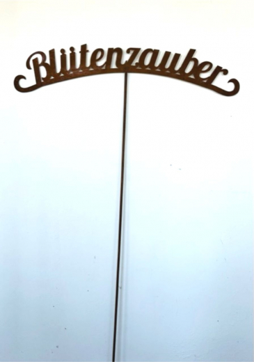 Blütenzauber am Stab 90xH160 rost