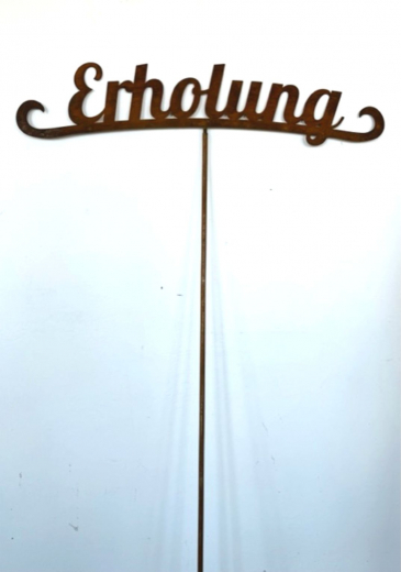 Erholung am Stab, 90xH160, rost
