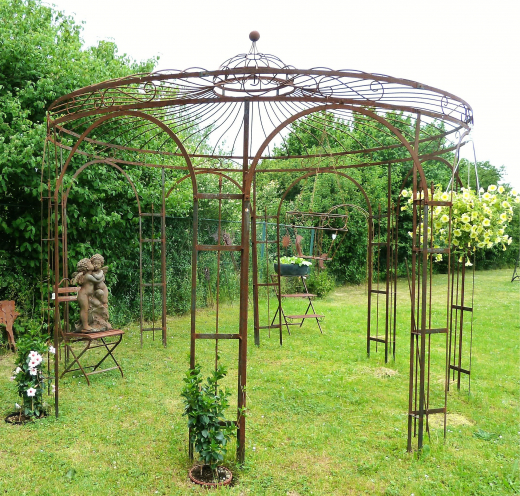 Pavillon D3,5m Eisen-Natur