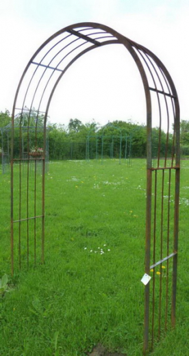 Rosenbogen Stripes B 1,30m - Eisen-natur