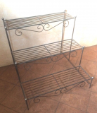 Blumentreppe 72x80x78cm, Eisen-Natur