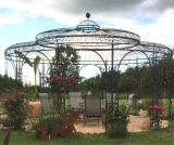 Pavillon D5,5m Eisen-Natur