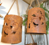 Windlicht mit Kordel 2tlg. D20 und 17; H29