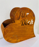 Herz zum Bepflanzen 31x10x26, rost