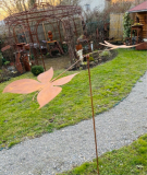 Wippe Schmetterling, Libelle,B130xH133,rost