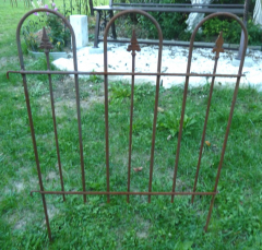 Zaunelement H 80cm, Eisen-natur