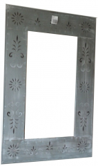 Spiegel, antik grau 61x92 cm