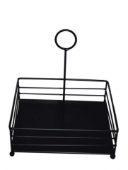 Tischkorb, schwarz 25x25x35 cm