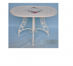 Tisch oval, 80x60x60 cm