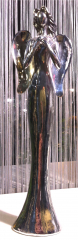 Engel SILVER, stehend, klein B10,5xT6xH35cm