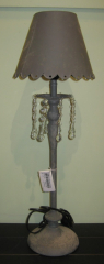 Lampe mit Glastropfen, 21x21x 62cm