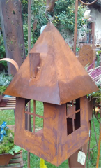 Laterne, Vogelhaus H 37 cm